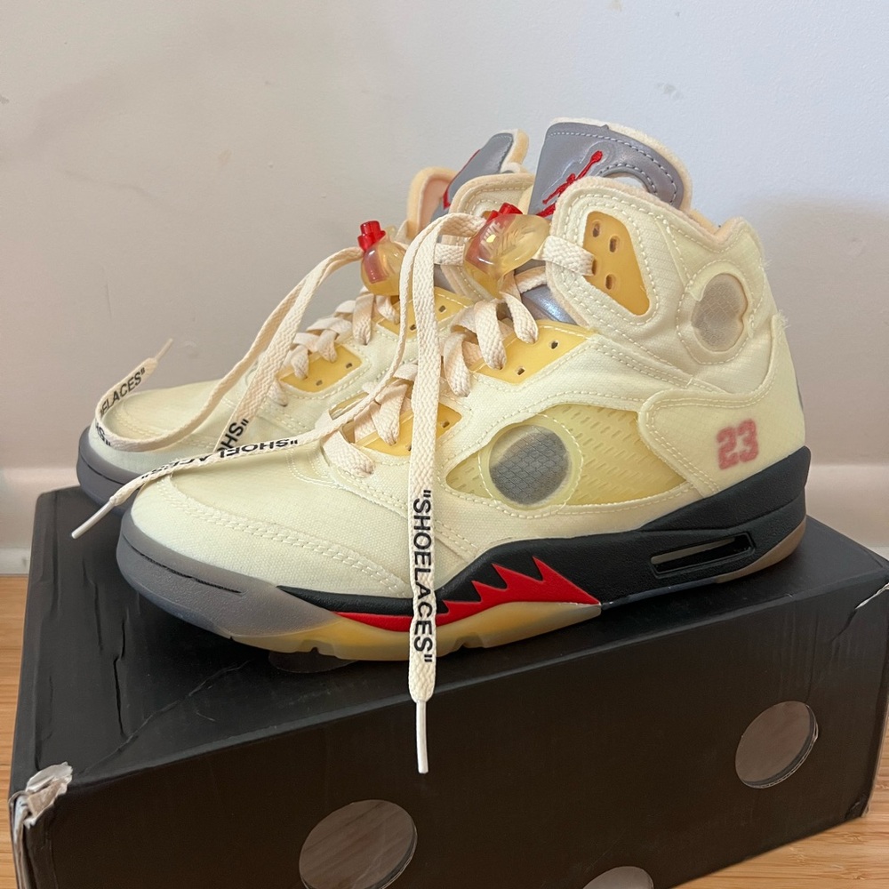 Off-white Jordan retro 5 sail